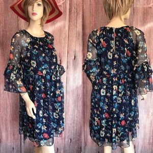 Suzanne Betro Floral Dress Small